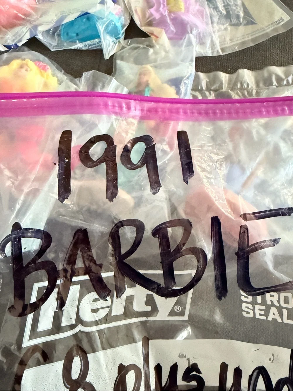 McDonald's Pink and Purple Toy Figures (Bagged)